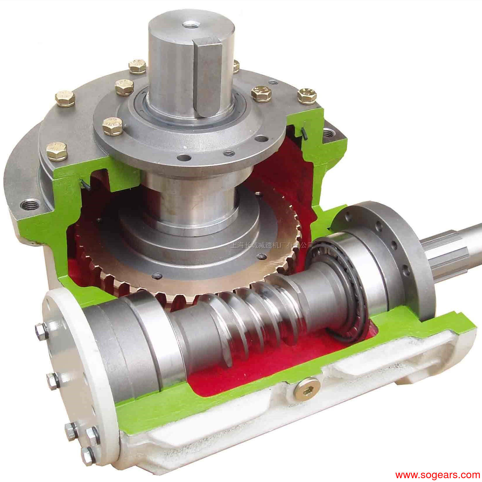 Small worm gearbox